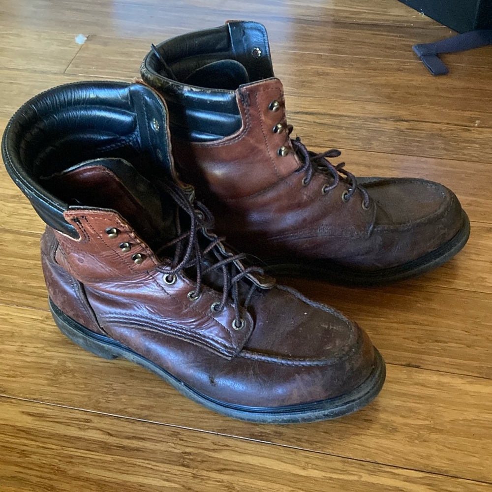 Red Wing Shoes Dark Brown Leather Men's Boots 402